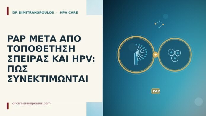 PAP ΜΕΤΑ ΑΠΟ ΤΟΠΟΘΕΤΗΣΗ ΣΠΕΙΡΑΣ ΚΑΙ HPV: ΠΩΣ ΣΥΝΕΚΤΙΜΩΝΤΑΙ