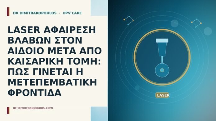 LASER ΑΦΑΙΡΕΣΗ ΒΛΑΒΩΝ ΣΤΟΝ ΑΙΔΟΙΟ ΜΕΤΑ ΑΠΟ ΚΑΙΣΑΡΙΚΗ ΤΟΜΗ: ΠΩΣ ΓΙΝΕΤΑΙ Η ΜΕΤΕΠΕΜΒΑΤΙΚΗ ΦΡΟΝΤΙΔΑ LASER ΑΦΑΙΡΕΣΗ ΒΛΑΒΩΝ ΣΤΟΝ ΑΙΔΟΙΟ ΜΕΤΑ ΑΠΟ ΚΑΙΣΑΡΙΚΗ ΤΟΜΗ: ΠΩΣ