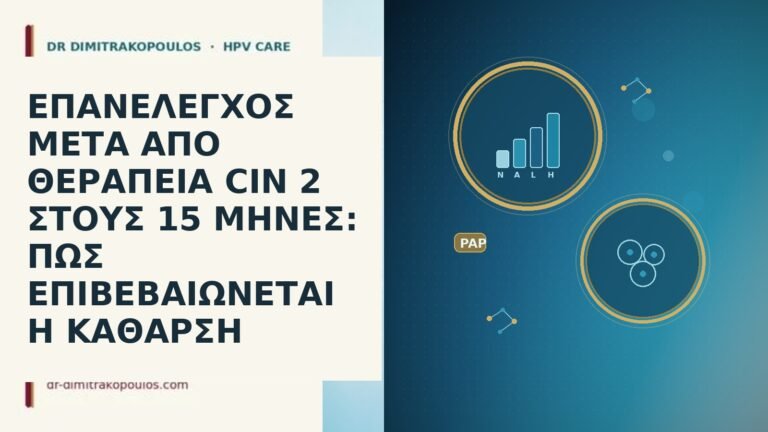 ΕΠΑΝΕΛΕΓΧΟΣ ΜΕΤΑ ΑΠΟ ΘΕΡΑΠΕΙΑ CIN 2 ΣΤΟΥΣ 15 ΜΗΝΕΣ: ΠΩΣ