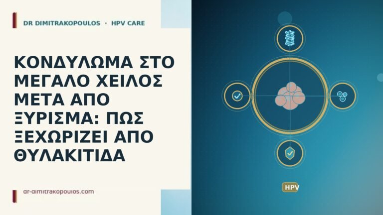 ΚΟΝΔΥΛΩΜΑ ΣΤΟ ΜΕΓΑΛΟ ΧΕΙΛΟΣ ΜΕΤΑ ΑΠΟ ΞΥΡΙΣΜΑ: ΠΩΣ ΞΕΧΩΡΙΖΕΙ ΑΠΟ