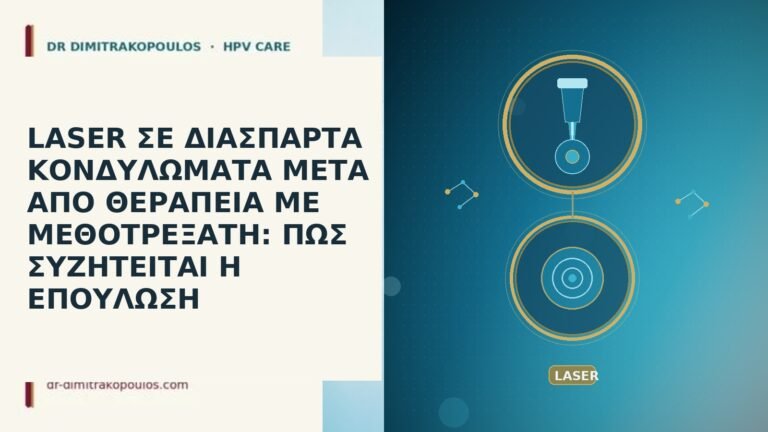 LASER ΣΕ ΔΙΑΣΠΑΡΤΑ ΚΟΝΔΥΛΩΜΑΤΑ ΜΕΤΑ ΑΠΟ ΘΕΡΑΠΕΙΑ ΜΕ ΜΕΘΟΤΡΕΞΑΤΗ: ΠΩΣ