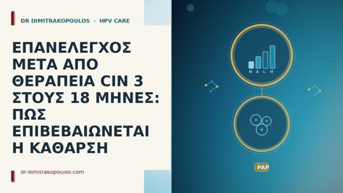 ΕΠΑΝΕΛΕΓΧΟΣ ΜΕΤΑ ΑΠΟ ΘΕΡΑΠΕΙΑ CIN 3 ΣΤΟΥΣ 18 ΜΗΝΕΣ: ΠΩΣ