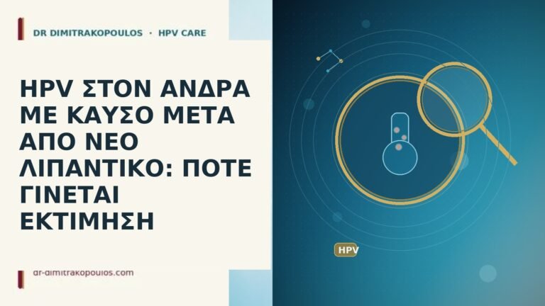 HPV ΣΤΟΝ ΑΝΔΡΑ ΜΕ ΚΑΥΣΟ ΜΕΤΑ ΑΠΟ ΝΕΟ ΛΙΠΑΝΤΙΚΟ: ΠΟΤΕ