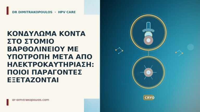 ΚΟΝΔΥΛΩΜΑ ΚΟΝΤΑ ΣΤΟ ΣΤΟΜΙΟ ΒΑΡΘΟΛΙΝΕΙΟΥ ΜΕ ΥΠΟΤΡΟΠΗ ΜΕΤΑ ΑΠΟ ΗΛΕΚΤΡΟΚΑΥΤΗΡΙΑΣΗ: