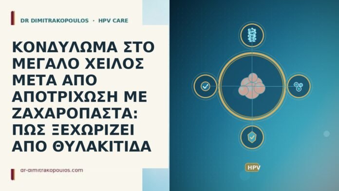 ΚΟΝΔΥΛΩΜΑ ΣΤΟ ΜΕΓΑΛΟ ΧΕΙΛΟΣ ΜΕΤΑ ΑΠΟ ΑΠΟΤΡΙΧΩΣΗ ΜΕ ΖΑΧΑΡΟΠΑΣΤΑ: ΠΩΣ