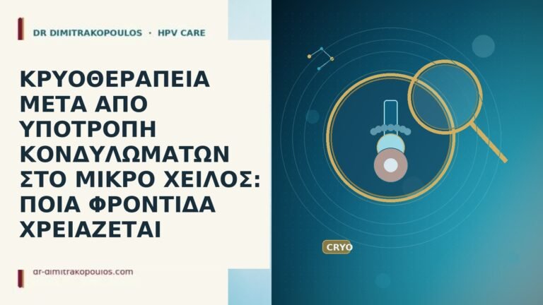 ΚΡΥΟΘΕΡΑΠΕΙΑ ΜΕΤΑ ΑΠΟ ΥΠΟΤΡΟΠΗ ΚΟΝΔΥΛΩΜΑΤΩΝ ΣΤΟ ΜΙΚΡΟ ΧΕΙΛΟΣ: ΠΟΙΑ ΦΡΟΝΤΙΔΑ