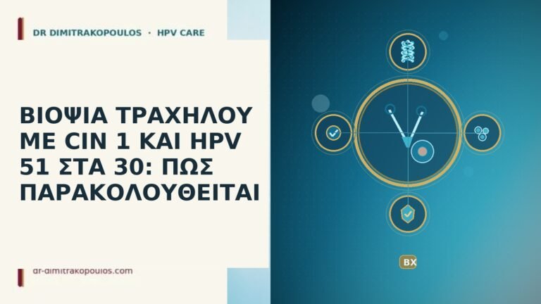 ΒΙΟΨΙΑ ΤΡΑΧΗΛΟΥ ΜΕ CIN 1 ΚΑΙ HPV 51 ΣΤΑ 30: