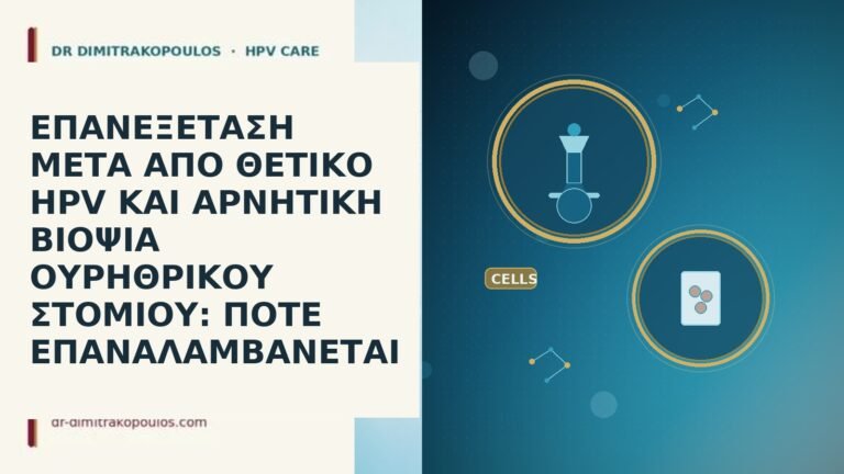 ΕΠΑΝΕΞΕΤΑΣΗ ΜΕΤΑ ΑΠΟ ΘΕΤΙΚΟ HPV ΚΑΙ ΑΡΝΗΤΙΚΗ ΒΙΟΨΙΑ ΟΥΡΗΘΡΙΚΟΥ ΣΤΟΜΙΟΥ: