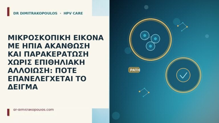 ΜΙΚΡΟΣΚΟΠΙΚΗ ΕΙΚΟΝΑ ΜΕ ΗΠΙΑ ΑΚΑΝΘΩΣΗ ΚΑΙ ΠΑΡΑΚΕΡΑΤΩΣΗ ΧΩΡΙΣ ΕΠΙΘΗΛΙΑΚΗ ΑΛΛΟΙΩΣΗ: