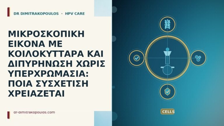 ΜΙΚΡΟΣΚΟΠΙΚΗ ΕΙΚΟΝΑ ΜΕ ΚΟΙΛΟΚΥΤΤΑΡΑ ΚΑΙ ΔΙΠΥΡΗΝΩΣΗ ΧΩΡΙΣ ΥΠΕΡΧΡΩΜΑΣΙΑ: ΠΟΙΑ ΣΥΣΧΕΤΙΣΗ