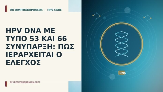 HPV DNA ΜΕ ΤΥΠΟ 53 ΚΑΙ 66 ΣΥΝΥΠΑΡΞΗ: ΠΩΣ ΙΕΡΑΡΧΕΙΤΑΙ Ο ΕΛΕΓΧΟΣ HPV DNA ΜΕ ΤΥΠΟ 53 ΚΑΙ 66 ΣΥΝΥΠΑΡΞΗ: ΠΩΣ ΙΕΡΑΡΧΕΙΤΑΙ