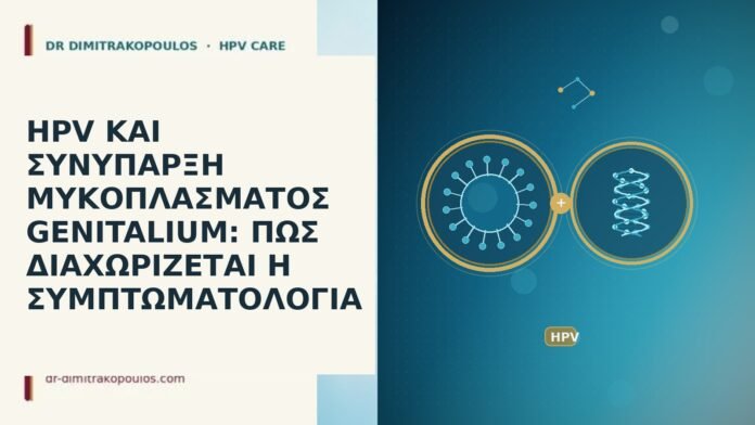 HPV ΚΑΙ ΣΥΝΥΠΑΡΞΗ ΜΥΚΟΠΛΑΣΜΑΤΟΣ GENITALIUM: ΠΩΣ ΔΙΑΧΩΡΙΖΕΤΑΙ Η ΣΥΜΠΤΩΜΑΤΟΛΟΓΙΑ HPV ΚΑΙ ΣΥΝΥΠΑΡΞΗ ΜΥΚΟΠΛΑΣΜΑΤΟΣ GENITALIUM: ΠΩΣ ΔΙΑΧΩΡΙΖΕΤΑΙ Η ΣΥΜΠΤΩΜΑΤΟΛΟΓΙΑ