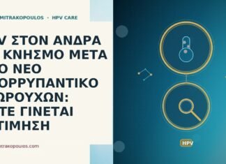 HPV ΣΤΟΝ ΑΝΔΡΑ ΜΕ ΚΝΗΣΜΟ ΜΕΤΑ ΑΠΟ ΝΕΟ ΑΠΟΡΡΥΠΑΝΤΙΚΟ ΕΣΩΡΟΥΧΩΝ: