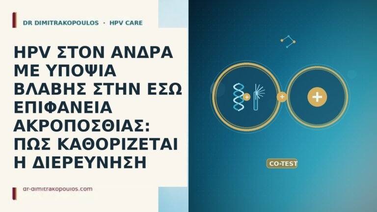HPV ΣΤΟΝ ΑΝΔΡΑ ΜΕ ΥΠΟΨΙΑ ΒΛΑΒΗΣ ΣΤΗΝ ΕΣΩ ΕΠΙΦΑΝΕΙΑ ΑΚΡΟΠΟΣΘΙΑΣ: