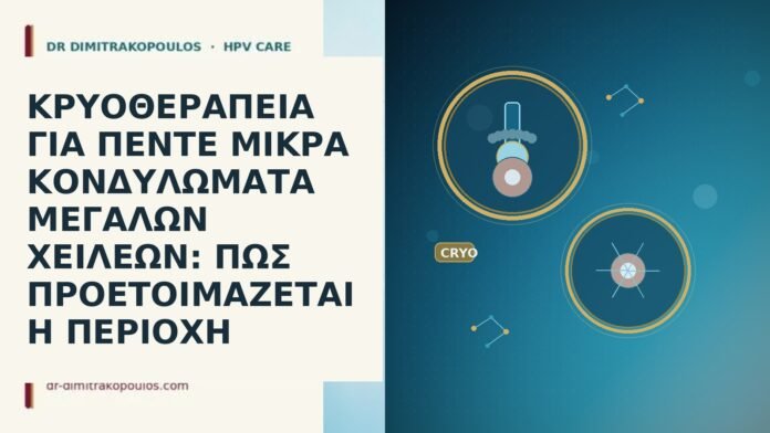 ΚΡΥΟΘΕΡΑΠΕΙΑ ΓΙΑ ΠΕΝΤΕ ΜΙΚΡΑ ΚΟΝΔΥΛΩΜΑΤΑ ΜΕΓΑΛΩΝ ΧΕΙΛΕΩΝ: ΠΩΣ ΠΡΟΕΤΟΙΜΑΖΕΤΑΙ Η