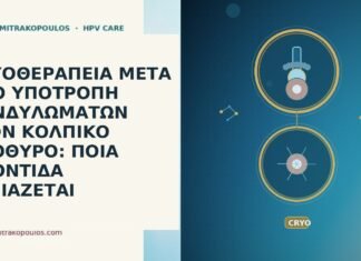ΚΡΥΟΘΕΡΑΠΕΙΑ ΜΕΤΑ ΑΠΟ ΥΠΟΤΡΟΠΗ ΚΟΝΔΥΛΩΜΑΤΩΝ ΣΤΟΝ ΚΟΛΠΙΚΟ ΠΡΟΘΥΡΟ: ΠΟΙΑ ΦΡΟΝΤΙΔΑ