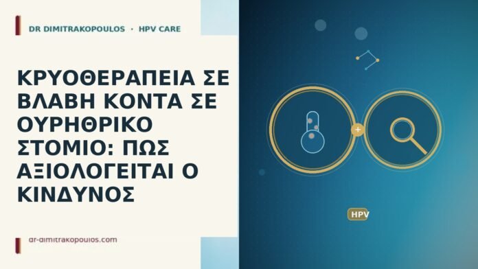 ΚΡΥΟΘΕΡΑΠΕΙΑ ΣΕ ΒΛΑΒΗ ΚΟΝΤΑ ΣΕ ΟΥΡΗΘΡΙΚΟ ΣΤΟΜΙΟ: ΠΩΣ ΑΞΙΟΛΟΓΕΙΤΑΙ Ο
