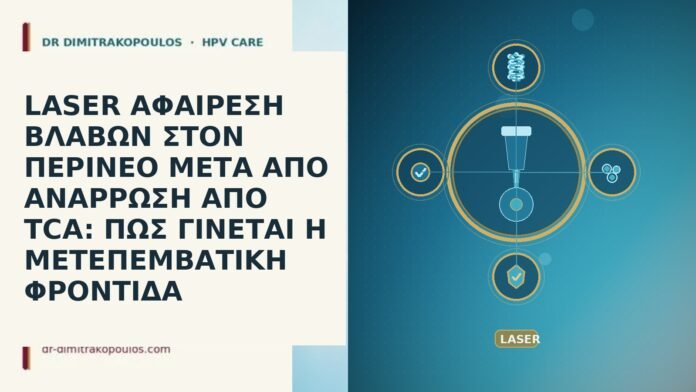 LASER ΑΦΑΙΡΕΣΗ ΒΛΑΒΩΝ ΣΤΟΝ ΠΕΡΙΝΕΟ ΜΕΤΑ ΑΠΟ ΑΝΑΡΡΩΣΗ ΑΠΟ TCA: ΠΩΣ ΓΙΝΕΤΑΙ Η ΜΕΤΕΠΕΜΒΑΤΙΚΗ ΦΡΟΝΤΙΔΑ LASER ΑΦΑΙΡΕΣΗ ΒΛΑΒΩΝ ΣΤΟΝ ΠΕΡΙΝΕΟ ΜΕΤΑ ΑΠΟ ΑΝΑΡΡΩΣΗ ΑΠΟ TCA: