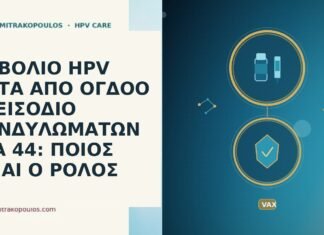 ΕΜΒΟΛΙΟ HPV ΜΕΤΑ ΑΠΟ ΟΓΔΟΟ ΕΠΕΙΣΟΔΙΟ ΚΟΝΔΥΛΩΜΑΤΩΝ ΣΤΑ 44: ΠΟΙΟΣ