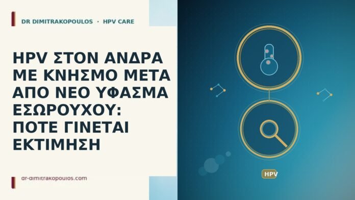 HPV ΣΤΟΝ ΑΝΔΡΑ ΜΕ ΚΝΗΣΜΟ ΜΕΤΑ ΑΠΟ ΝΕΟ ΥΦΑΣΜΑ ΕΣΩΡΟΥΧΟΥ: ΠΟΤΕ ΓΙΝΕΤΑΙ ΕΚΤΙΜΗΣΗ HPV ΣΤΟΝ ΑΝΔΡΑ ΜΕ ΚΝΗΣΜΟ ΜΕΤΑ ΑΠΟ ΝΕΟ ΥΦΑΣΜΑ ΕΣΩΡΟΥΧΟΥ: