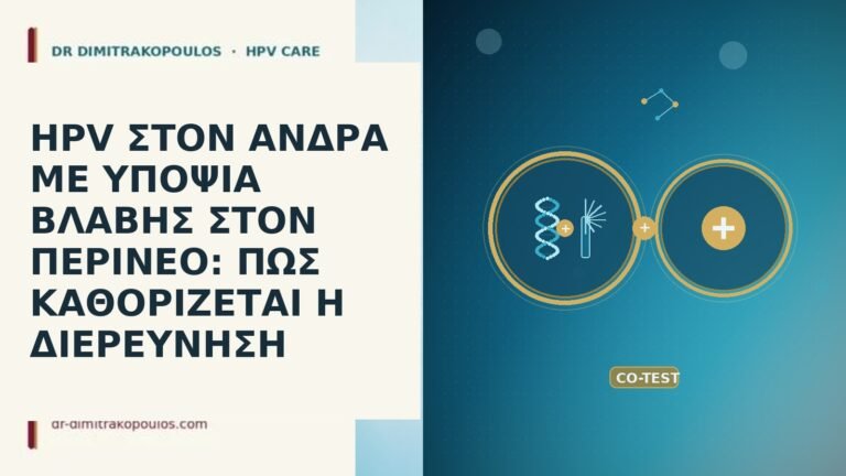 HPV ΣΤΟΝ ΑΝΔΡΑ ΜΕ ΥΠΟΨΙΑ ΒΛΑΒΗΣ ΣΤΟΝ ΠΕΡΙΝΕΟ: ΠΩΣ ΚΑΘΟΡΙΖΕΤΑΙ