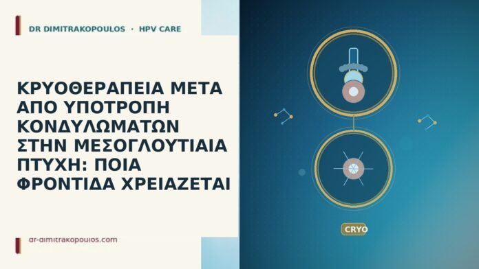 ΚΡΥΟΘΕΡΑΠΕΙΑ ΜΕΤΑ ΑΠΟ ΥΠΟΤΡΟΠΗ ΚΟΝΔΥΛΩΜΑΤΩΝ ΣΤΗΝ ΜΕΣΟΓΛΟΥΤΙΑΙΑ ΠΤΥΧΗ: ΠΟΙΑ ΦΡΟΝΤΙΔΑ