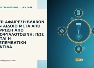 LASER ΑΦΑΙΡΕΣΗ ΒΛΑΒΩΝ ΣΤΟΝ ΑΙΔΟΙΟ ΜΕΤΑ ΑΠΟ ΑΝΑΡΡΩΣΗ ΑΠΟ ΠΟΔΟΦΥΛΛΟΤΟΞΙΝΗ:
