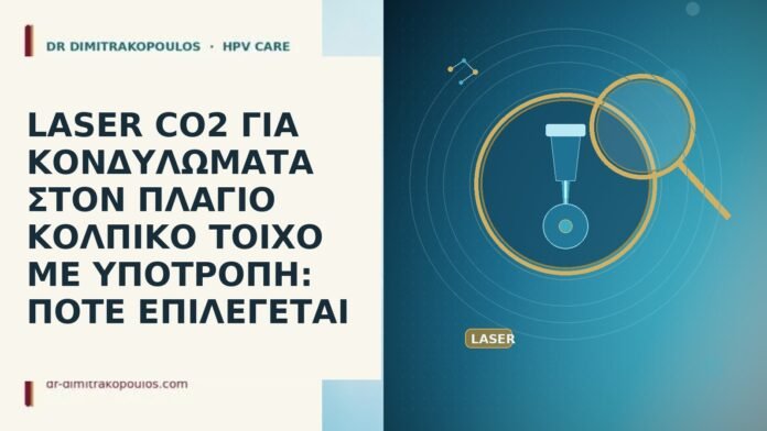LASER CO2 ΓΙΑ ΚΟΝΔΥΛΩΜΑΤΑ ΣΤΟΝ ΠΛΑΓΙΟ ΚΟΛΠΙΚΟ ΤΟΙΧΟ ΜΕ ΥΠΟΤΡΟΠΗ: