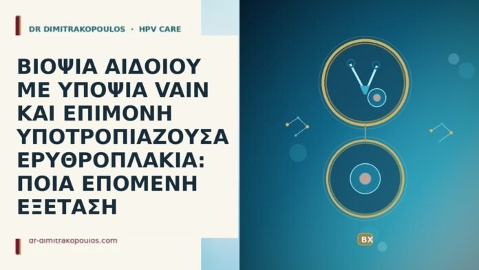ΒΙΟΨΙΑ ΑΙΔΟΙΟΥ ΜΕ ΥΠΟΨΙΑ VAIN ΚΑΙ ΕΠΙΜΟΝΗ ΥΠΟΤΡΟΠΙΑΖΟΥΣΑ ΕΡΥΘΡΟΠΛΑΚΙΑ: ΠΟΙΑ