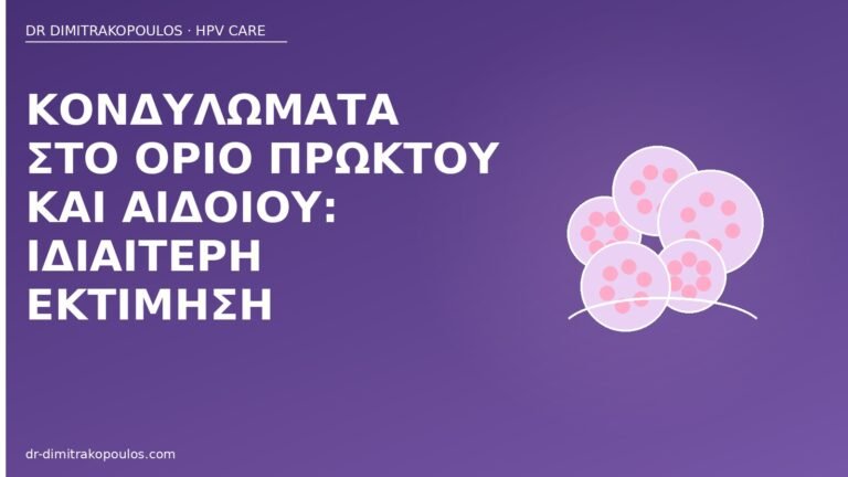κονδυλώματα όριο πρωκτού αιδοίου