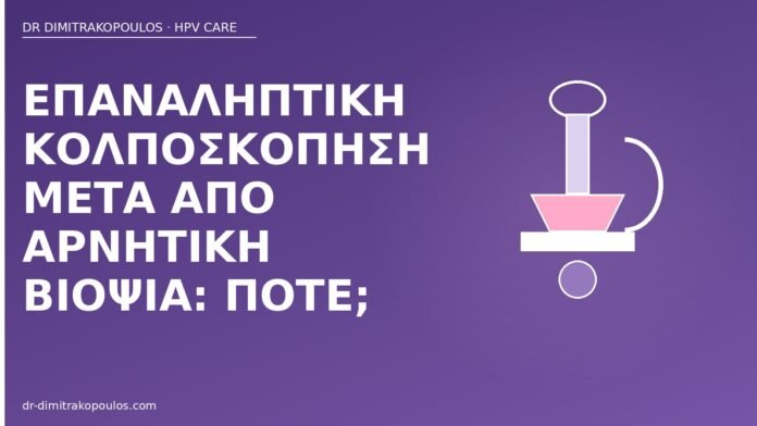 επαναληπτική κολποσκόπηση αρνητική βιοψία