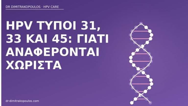 HPV τύποι 31 33 45