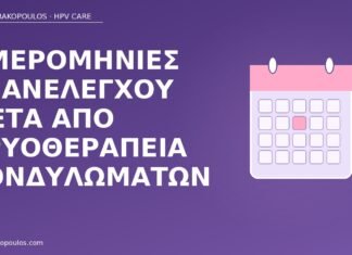 Ημερομηνίες επανελέγχου μετά από κρυοθεραπεία κονδυλωμάτων επανέλεγχος μετά κρυοθεραπεία κονδυλώματα