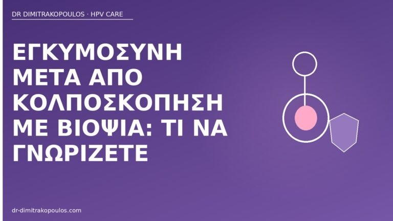 εγκυμοσύνη μετά κολποσκόπηση βιοψία