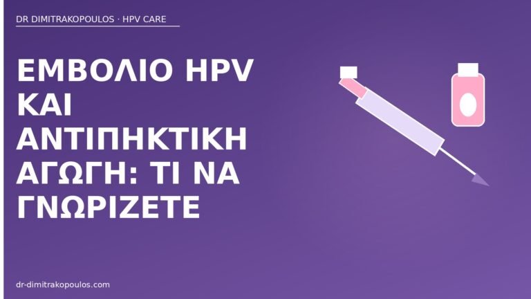 εμβόλιο HPV αντιπηκτική αγωγή