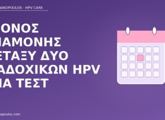 χρόνος αναμονής μεταξύ HPV DNA