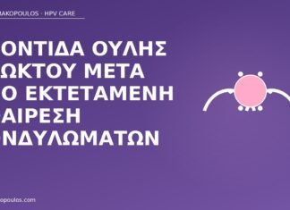 φροντίδα ουλής πρωκτού κονδυλώματα