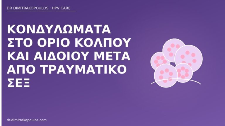 κονδυλώματα όριο κόλπου τραυματικό σεξ