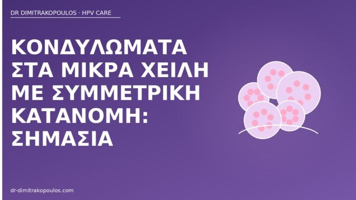 Κονδυλώματα στα μικρά χείλη με συμμετρική κατανομή: σημασία κονδυλώματα μικρά χείλη συμμετρικά