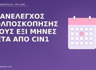 Επανέλεγχος κολποσκόπησης στους έξι μήνες μετά από CIN1 επανέλεγχος κολποσκόπηση CIN1