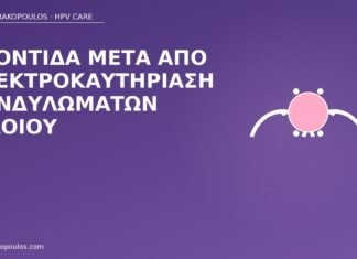φροντίδα ηλεκτροκαυτηρίαση κονδυλώματα