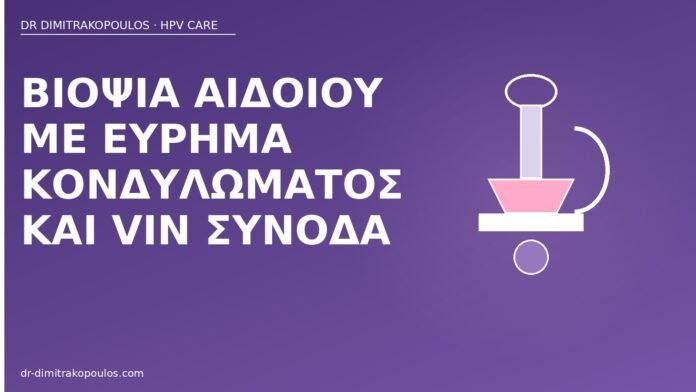 Βιοψία αιδοίου με εύρημα κονδυλώματος και VIN συνοδά βιοψία αιδοίου κονδύλωμα VIN