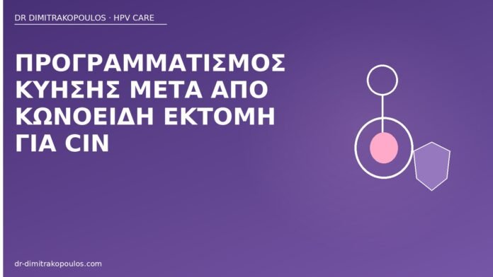 Προγραμματισμός κύησης μετά από κωνοειδή εκτομή για CIN προγραμματισμός κύησης μετά κωνοειδή