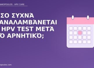 Πόσο συχνά επαναλαμβάνεται το HPV test μετά από αρνητικό; επανάληψη HPV test αρνητικό