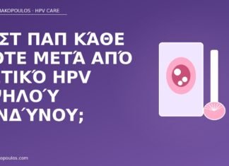 Τεστ Παπ κάθε πότε μετά από θετικό HPV υψηλού κινδύνου; Pap μετά θετικό HPV