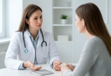 Γυναικολόγος στη Γλυφάδα συζητά για αντισύλληψη και ημικρανία με ασθενή