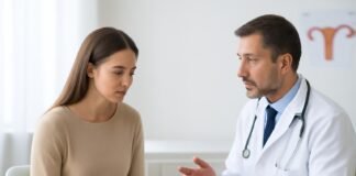 Γυναικολόγος στη Γλυφάδα εξετάζει ασθενή σχετικά με γονιμότητα και ενδομητρίωση