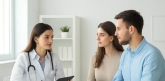 Ιατρική συμβουλευτική για γονιμότητα σε ζευγάρι σε κλινική