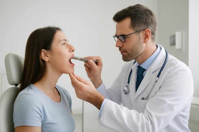 Στοματικός HPV και ενοχλήσεις στον λαιμό: πότε χρειάζεται εξέταση από ΩΡΛ ή οδοντίατρο; Στοματικός HPV και ενοχλήσεις στον λαιμό: πότε χρειάζεται εξέταση από ΩΡΛ ή οδοντίατρο;
