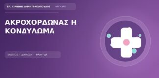 Ιατρικό cover για το θέμα: Μαλακό κρεμαστό σημαδάκι στο μικρό χείλος: ακροχορδώνας ή κονδύλωμα;